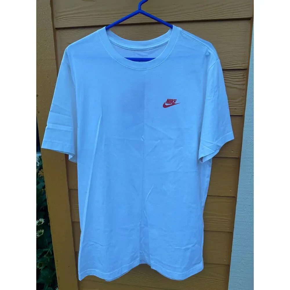 Nike Just Do It Sneaker Shoebox Graphic T-Shirt White Red Men's Large